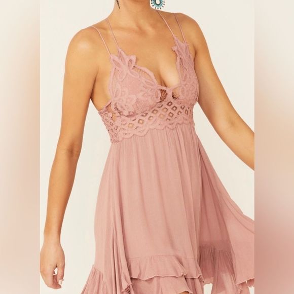 Free People Adelia Slip Dress “Rose” Size XS NWT - Picture 8 of 14